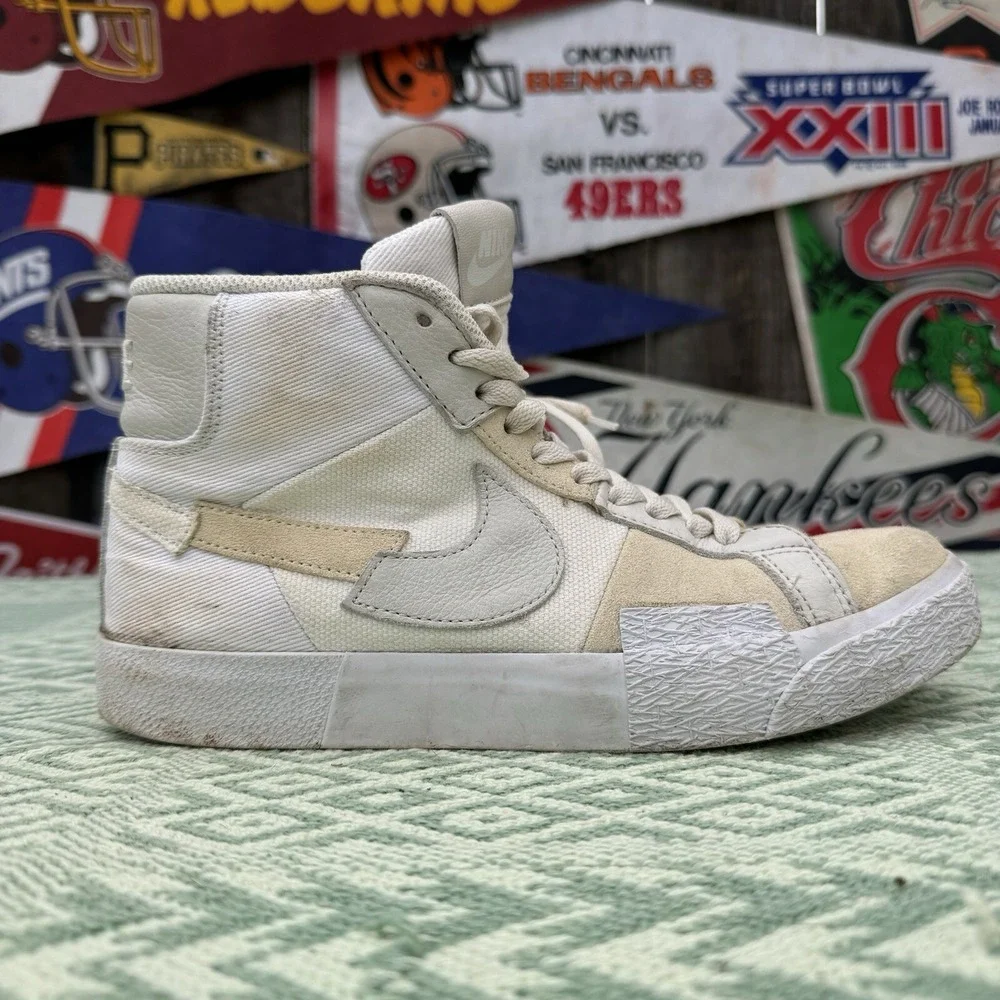 Size 7 - Nike SB Zoom Blazer‎ Mid PRM White Sail Shoes FB3262-100